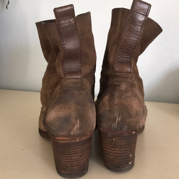 Rag & Bone slouchy boho suede distressed western - Picture 7 of 8